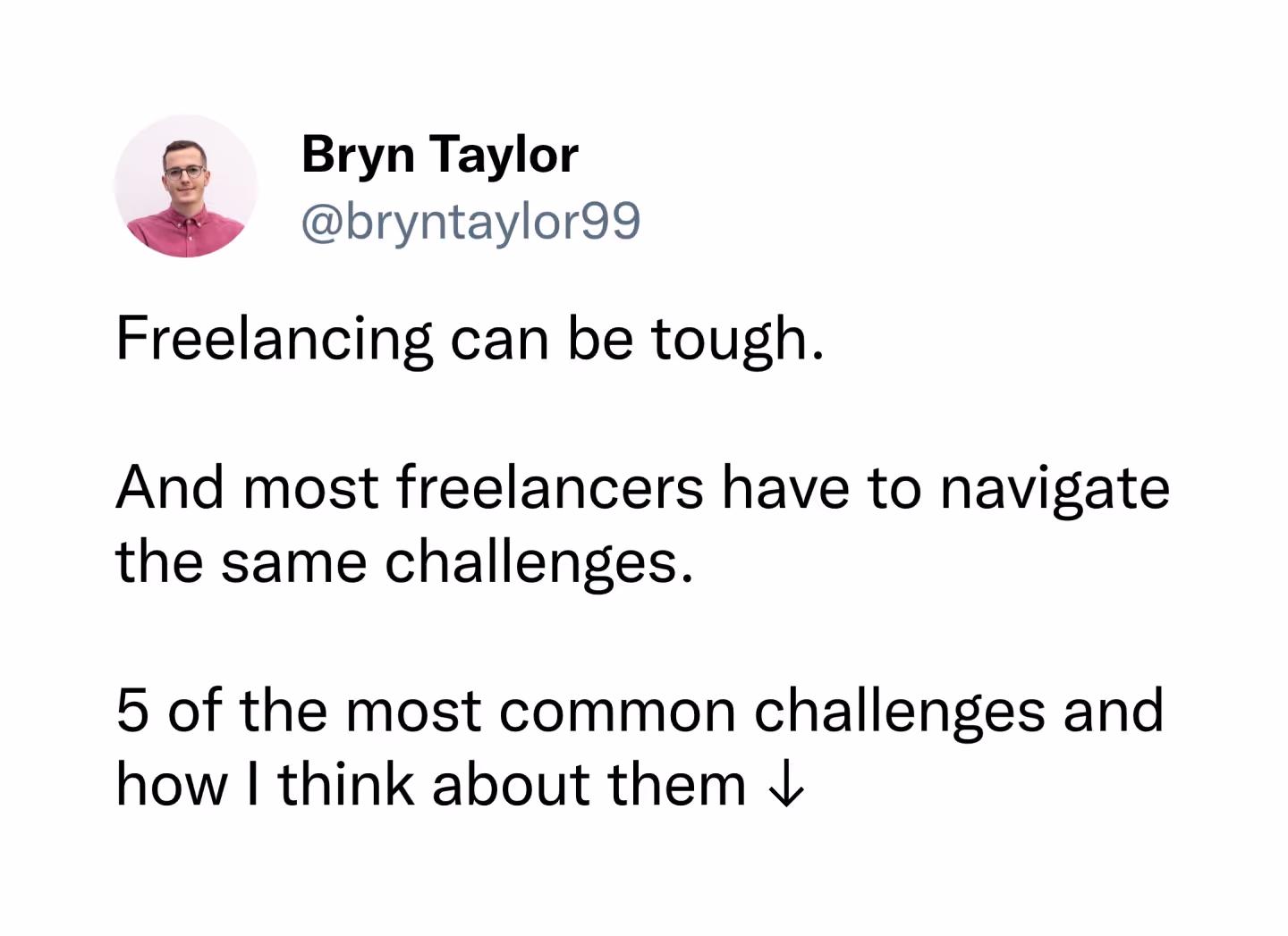 Freelance challenges thread