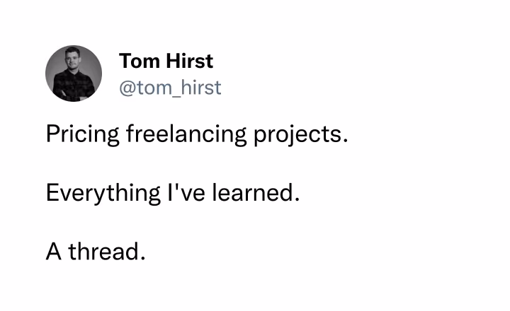 Pricing freelance projects thread