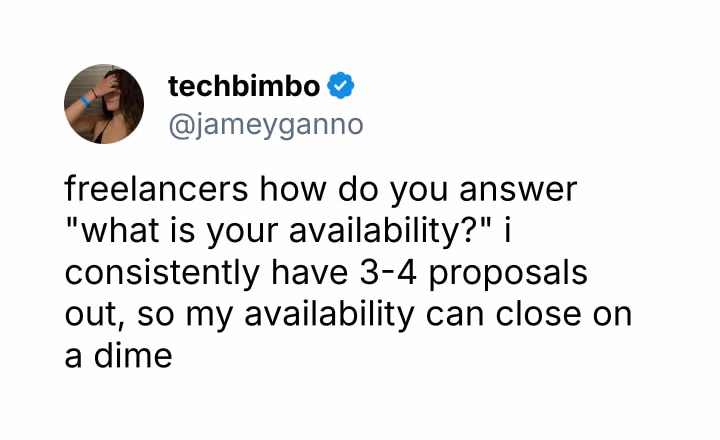 How to answer “what is your availability”